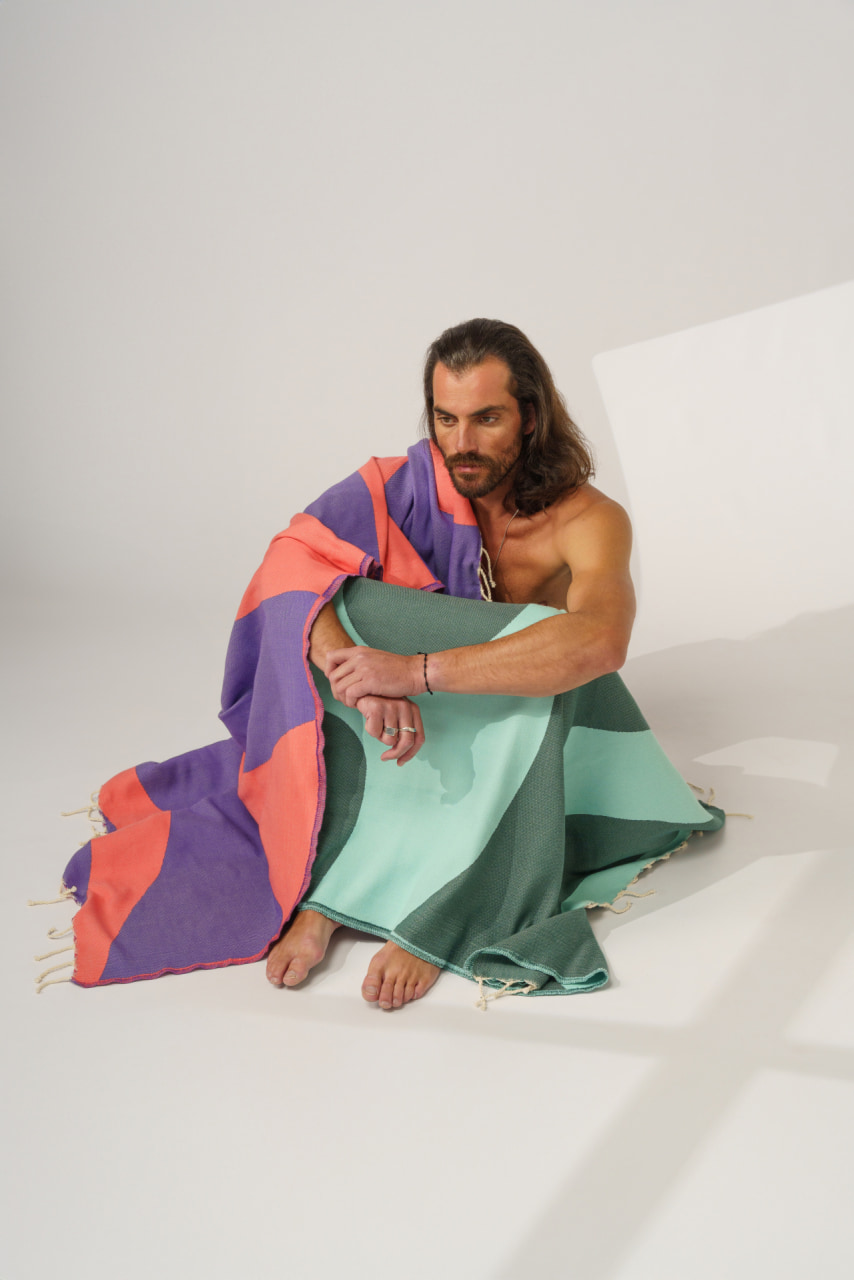 Futah - Aether Pourpre Serviette de Plage (7)