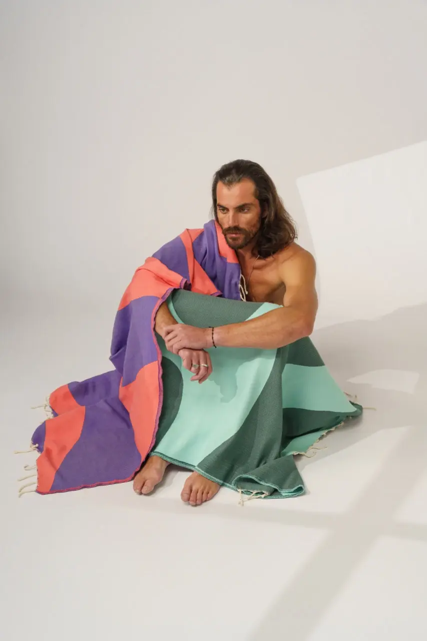 Futah - Aether Pourpre Serviette de Plage (7)