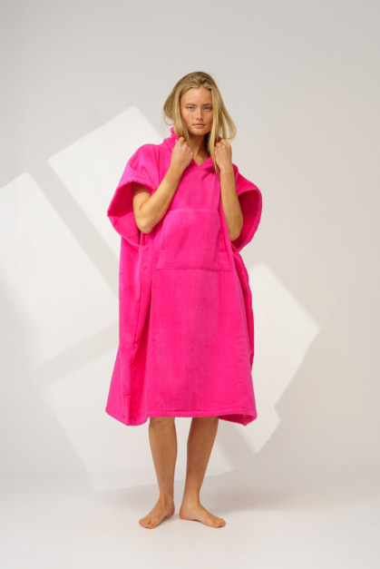 Ericeira Rosa Neón Poncho de Turco (2)