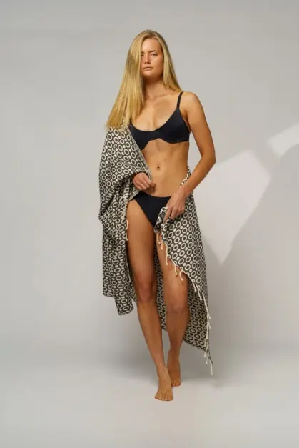 Pulse Negra Toalla de Playa (2)