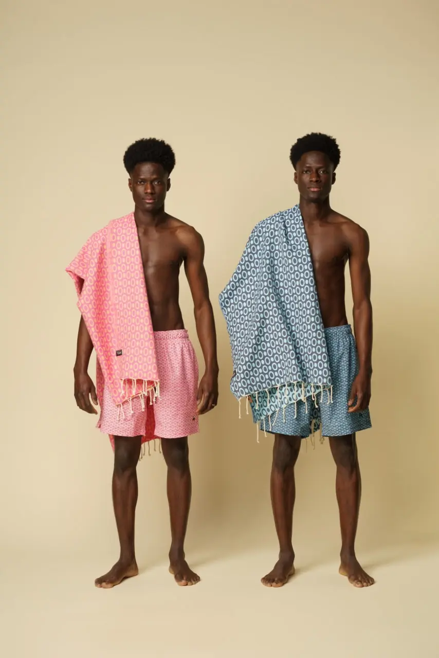 Futah - Short de Baño Clásico Rosa Salmon (10)