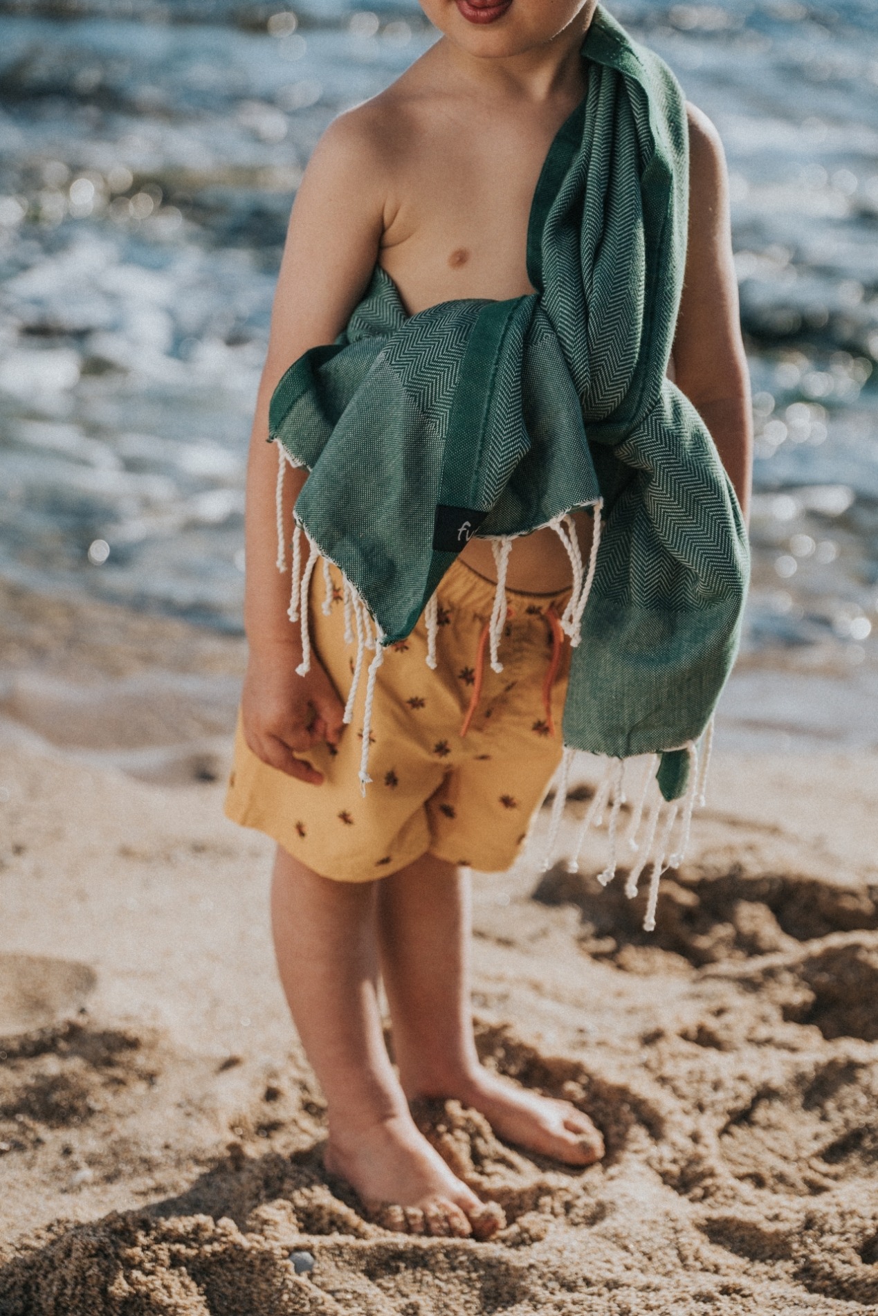 Futah - Ericeira Verde Toalla Niños (3)