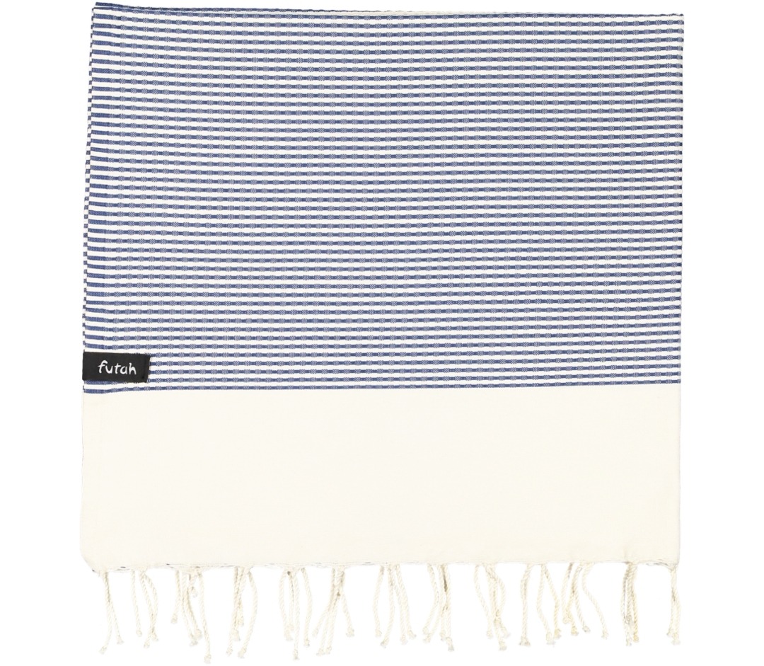 Futah - Nazaré Bleue Serviette Grande (2)