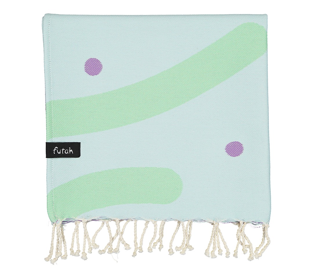 Futah - Algae Azul Claro Toalla Niños (2)