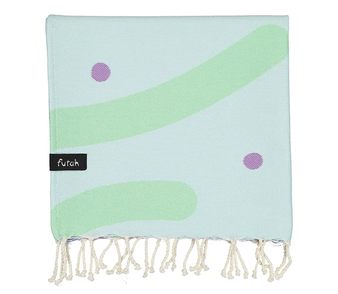 Futah - Algae Light Blue Kids Towel (2)