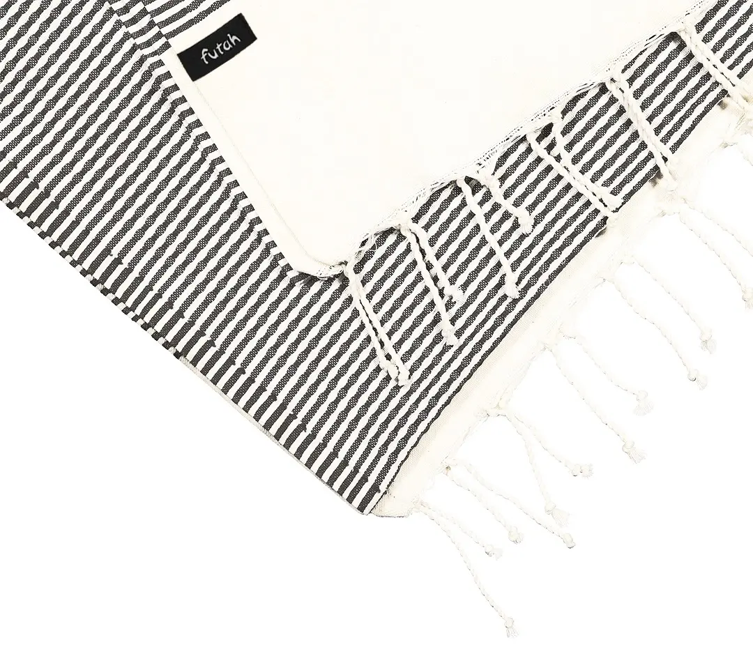 Futah - Nazaré Noire Serviette de plage (2)