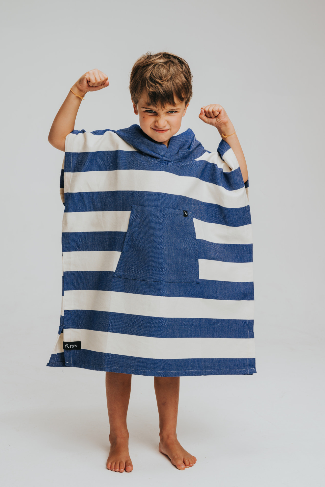 Futah - Bedu Azul Poncho Niños (2)