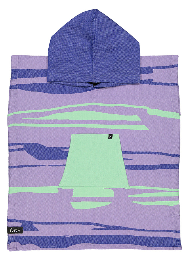 Futah - Maure Violet Poncho Enfant (1)