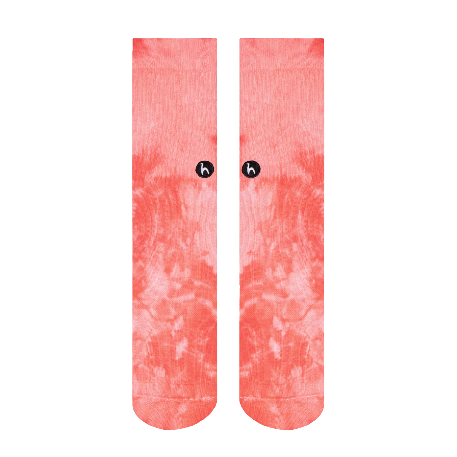 Futah - Chaussettes Tie Dye Corail (2)