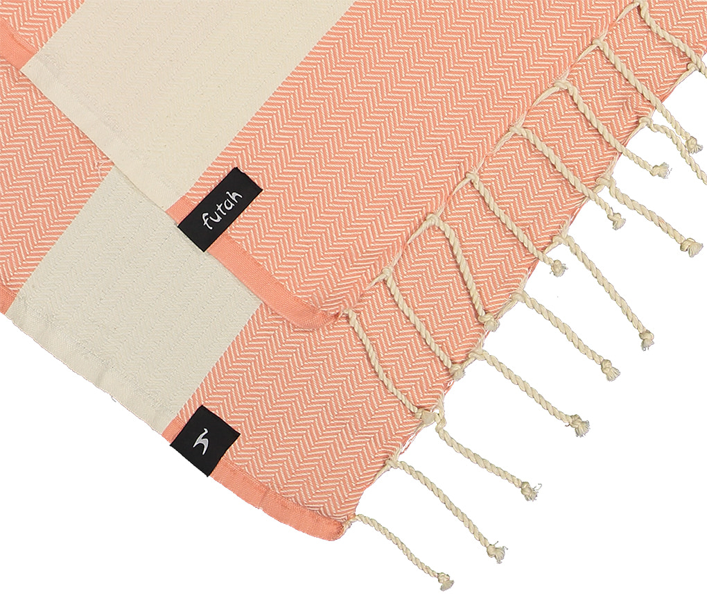 Futah - Bedu Corail Serviette de plage (2)