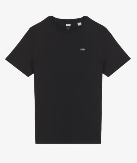 T-shirt Noir Coton Biologique - Lisboa