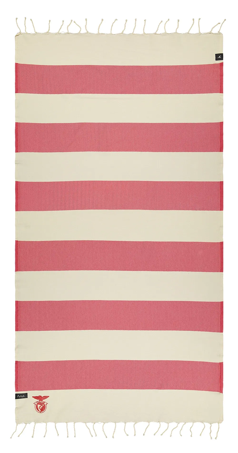 Futah - Sport Lisboa e Benfica Serviette Rayures de plage - officielle (1)