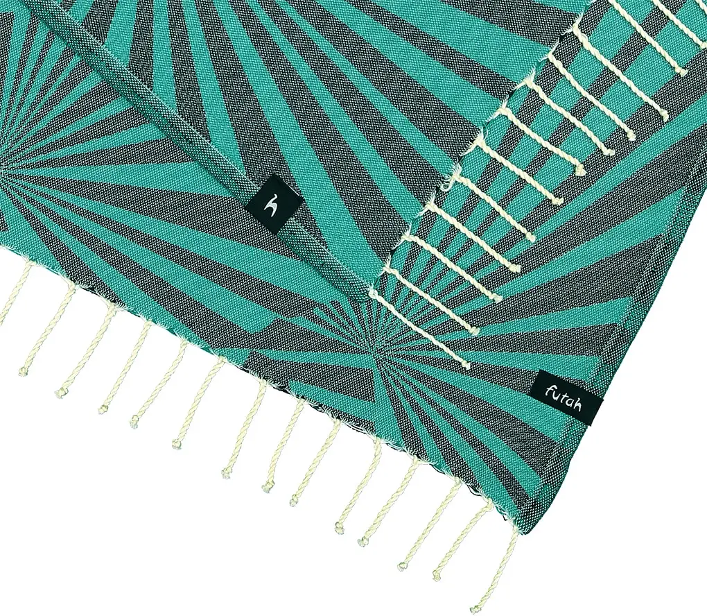 Futah - Taiga Vert Serviette de plage (2)