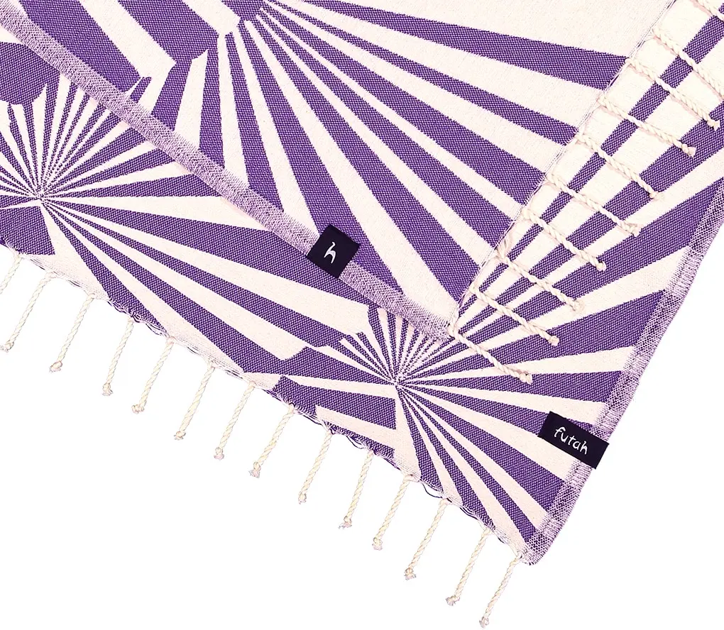 Futah - Taiga Pourpre Serviette de plage (2)