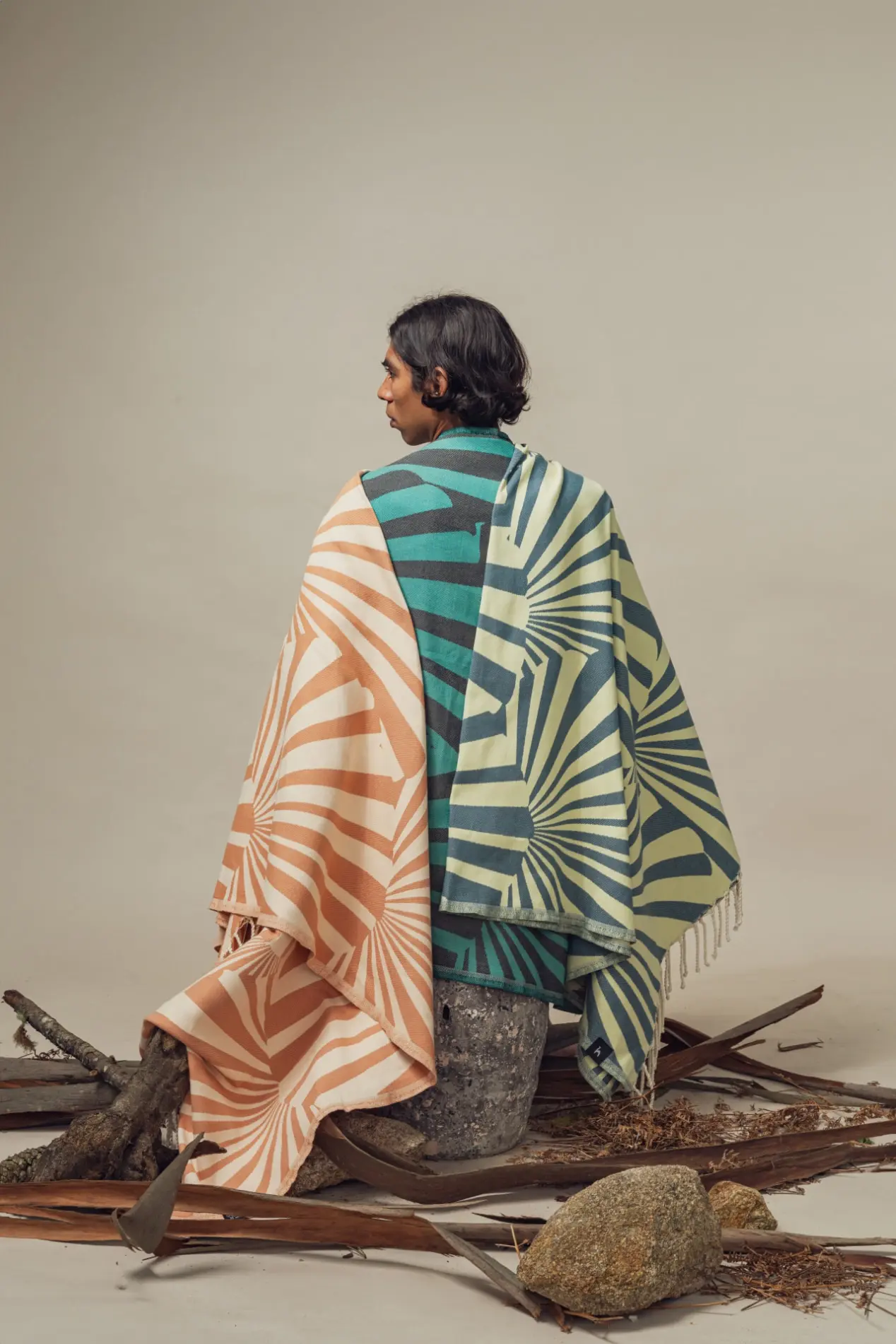 Futah - Taiga Abricot Serviette Individuelle (3)