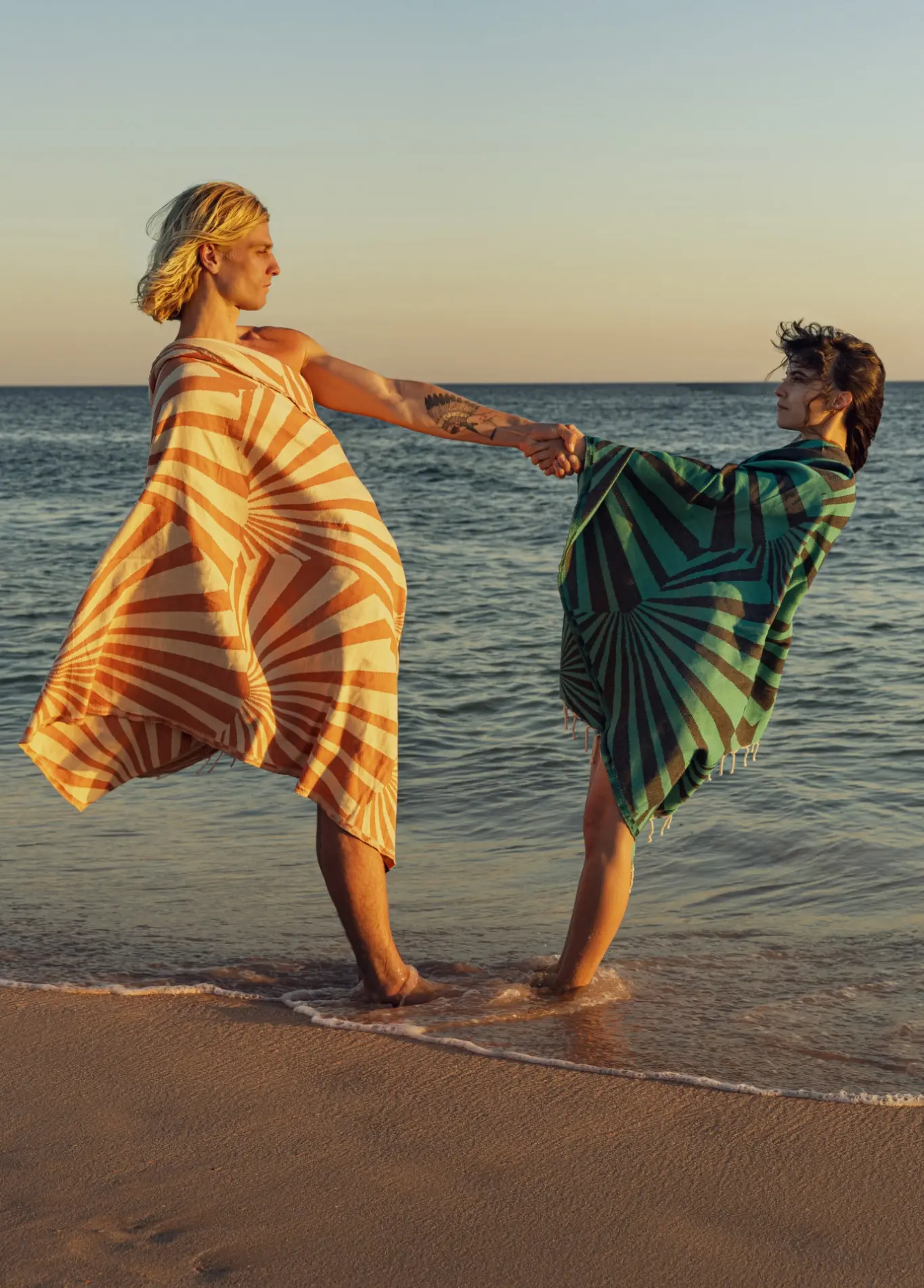 Futah - Taiga Vert Serviette de plage (5)