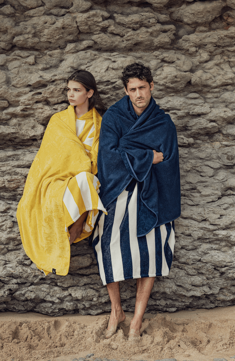 Futah - Ericeira Jaune Serviette Épongé  (2)