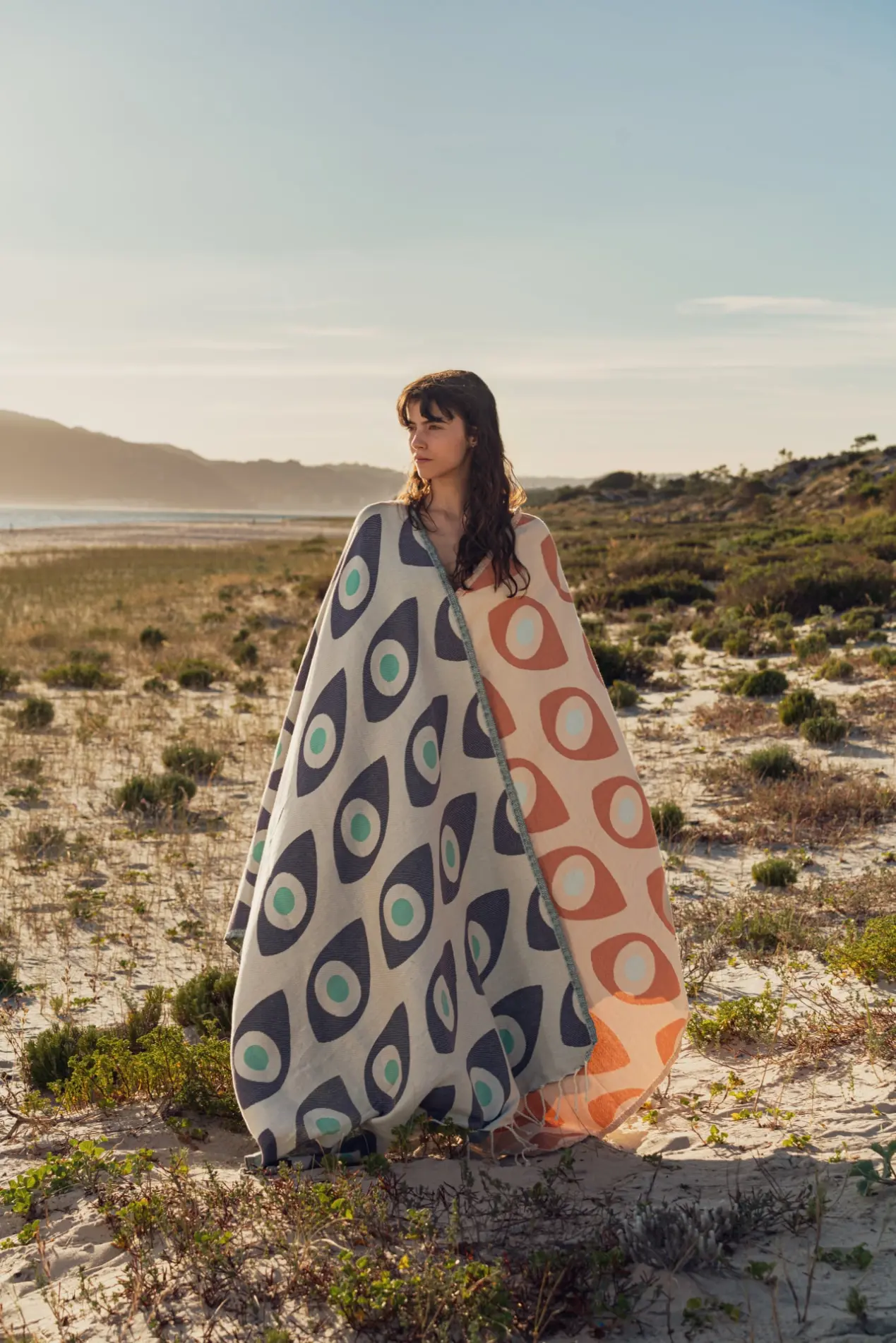 Futah - Daintree Abricot Serviette de plage (4)