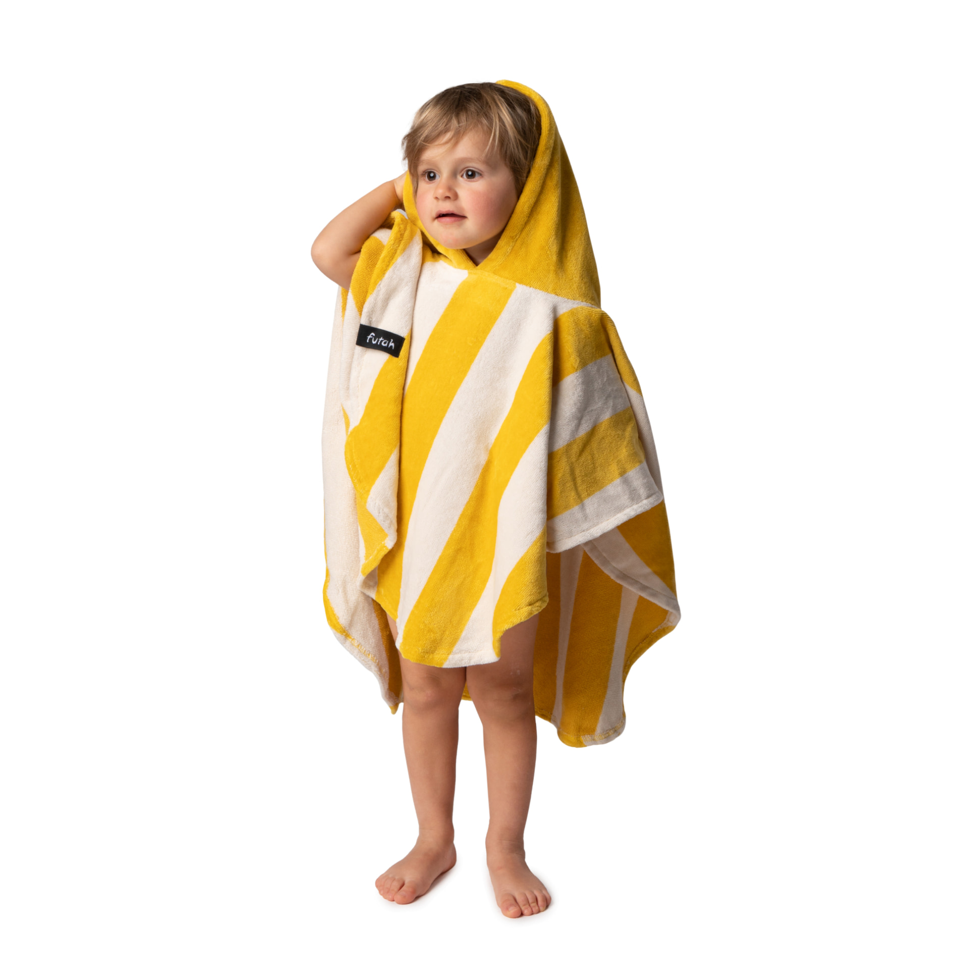 Futah - Bedu Mostarza Poncho de Rizo Bébé (2)