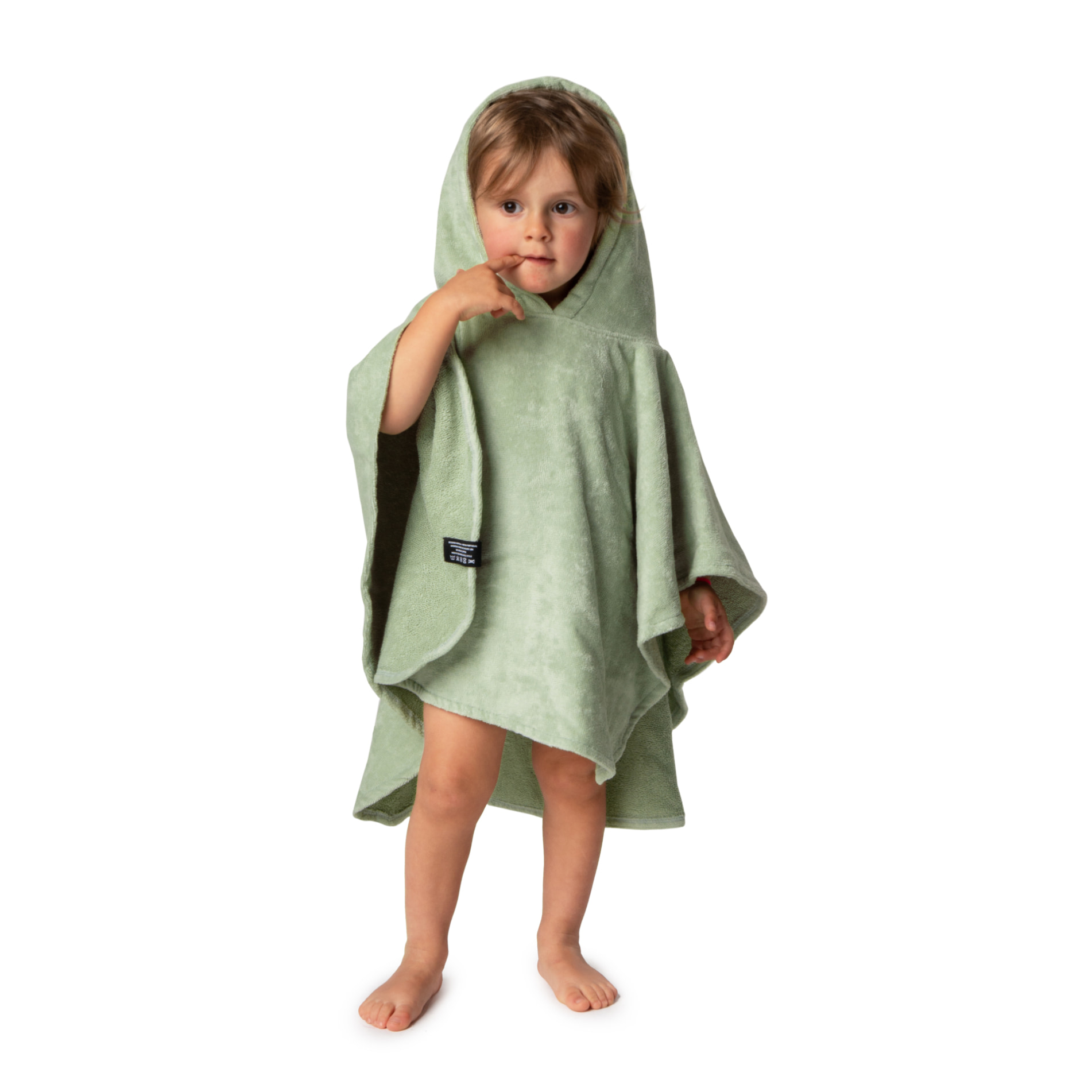 Futah - Ericeira Verde Poncho de Rizo Bebé (3)