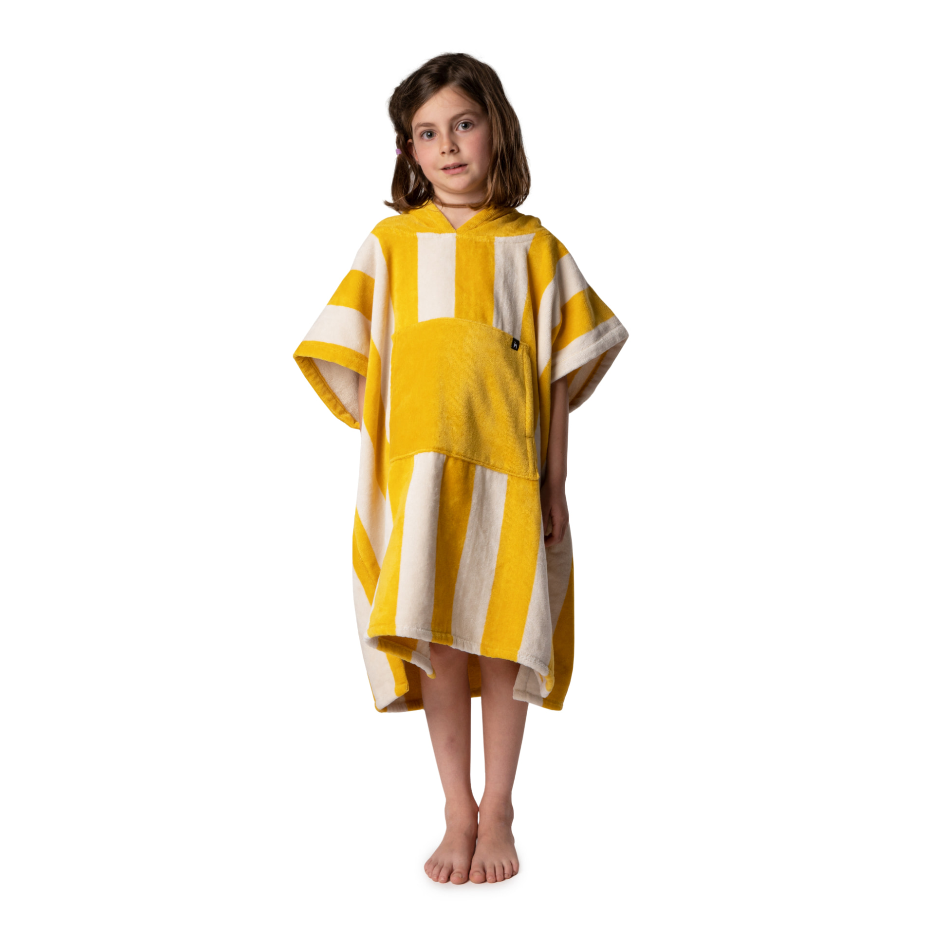 Futah - Bedu Mostaza Poncho de Rizo Niños (2)