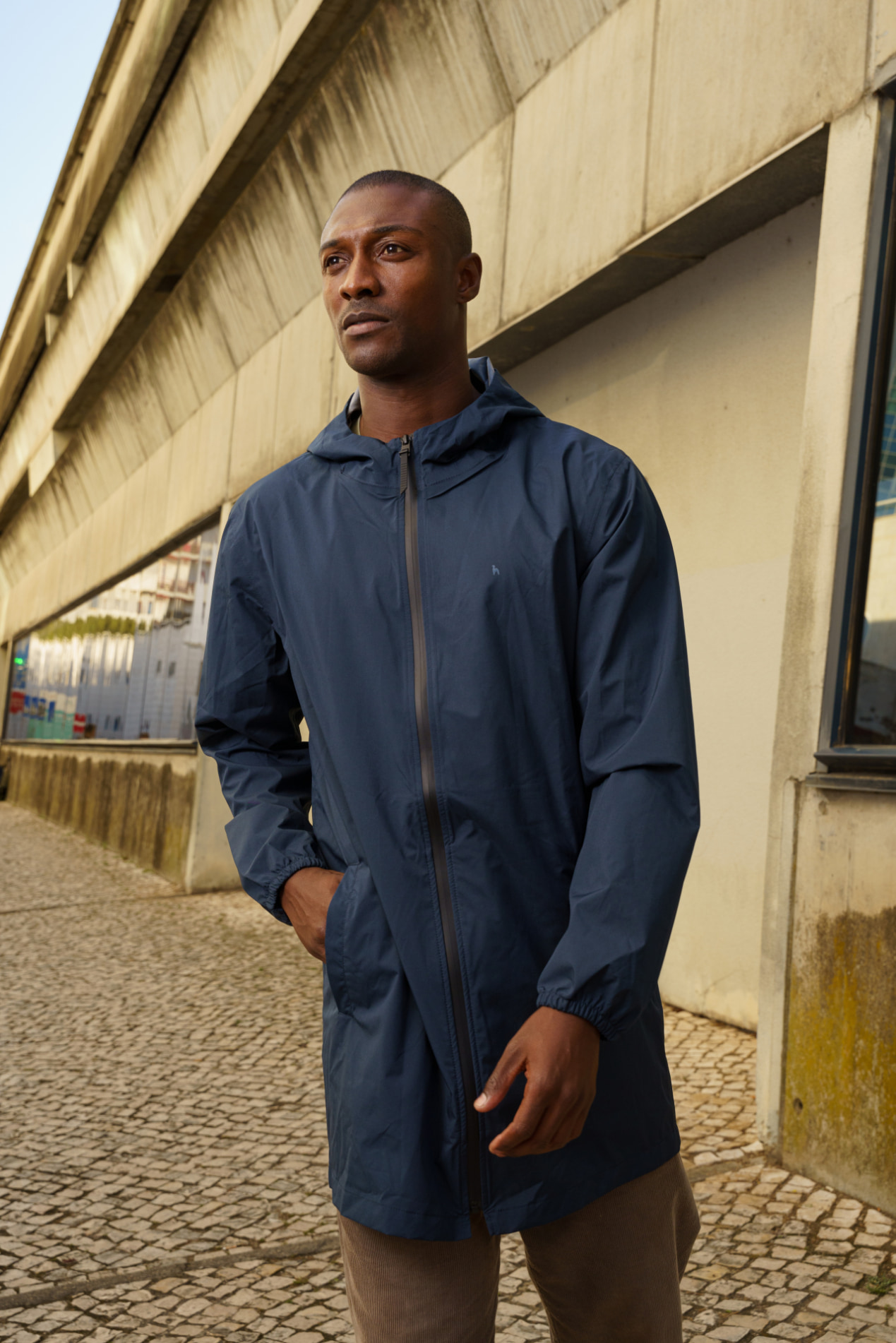 Futah - Parka Impermeable Azul (6)