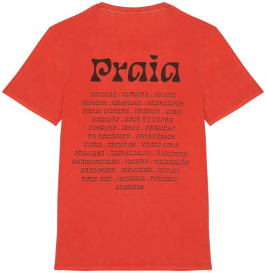 T-shirt en coton biologique Paprika - Plage