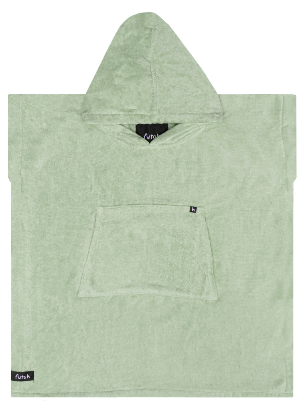Futah - Ericeira Jaune Vert Poncho Épongé Enfant (1)