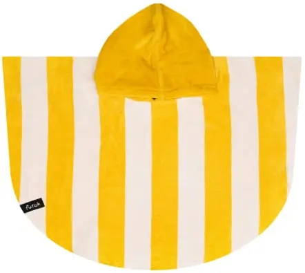 Bedu Jaune Moutarde Poncho Épongé Bébé