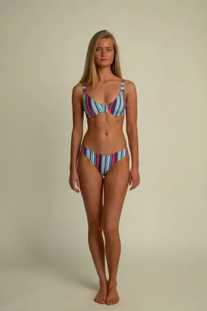 Futah Púrpura & Verde Bralette