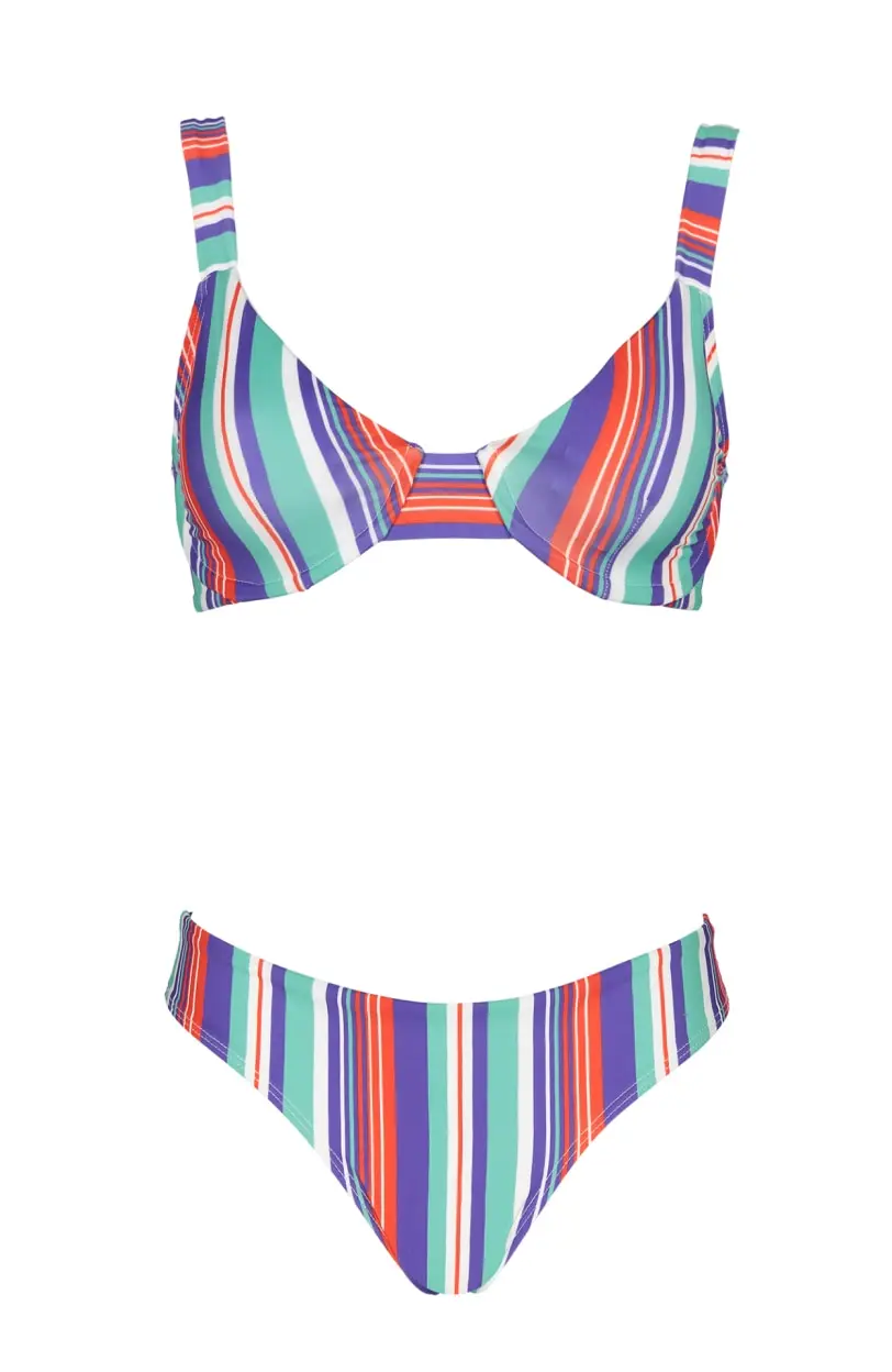 Futah - Papua Pourpre et Eau Bikini Bralette (2)