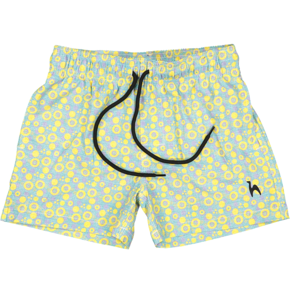 Futah - Short de Baño Niño Amarillo & Agua Vortex (3)
