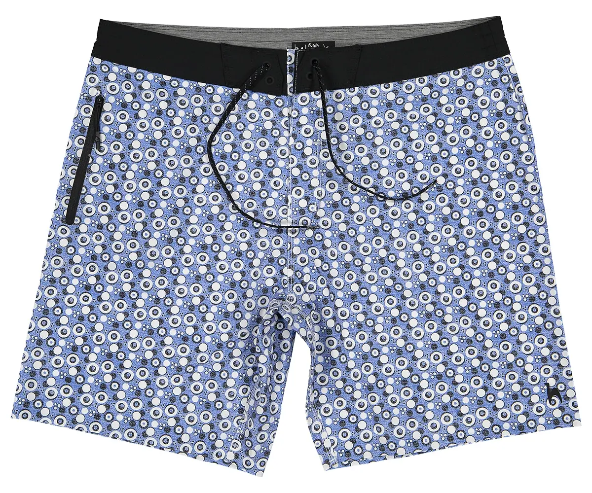 Futah - Short de Bain Bleu & Blanc Vortex (4)
