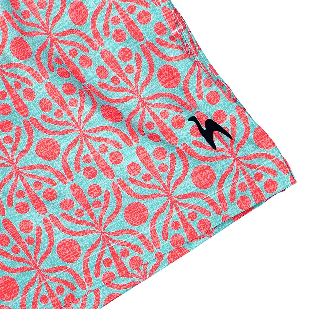 Futah - Short de Bain Enfant Aquatique & Rouge Flora (6)