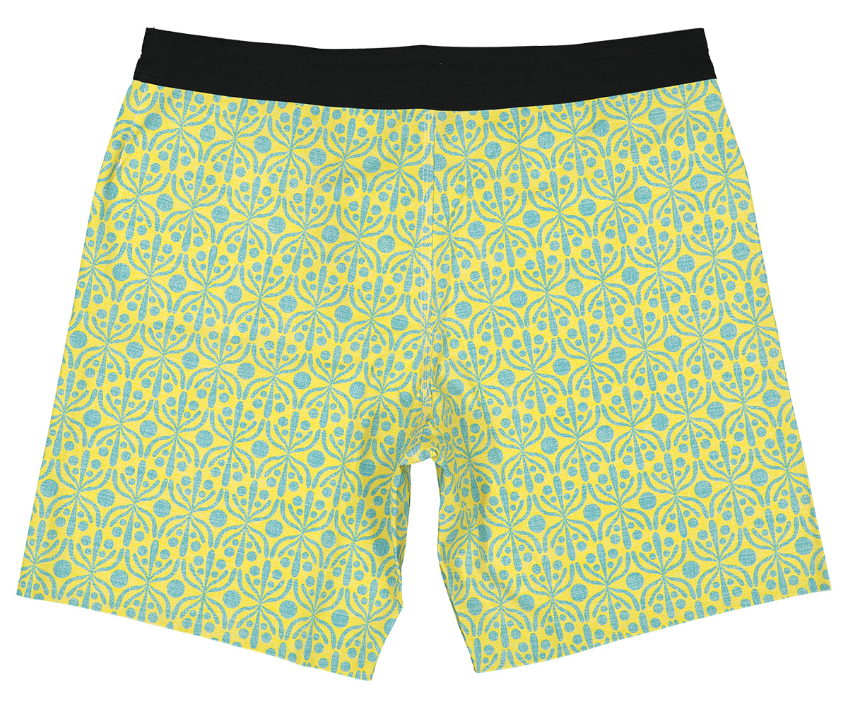 Futah - Flora Yellow & Water Boardshorts (5)