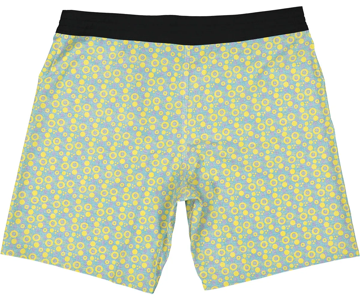 Futah - Short de Bain Jaune & Eau Vortex (4)