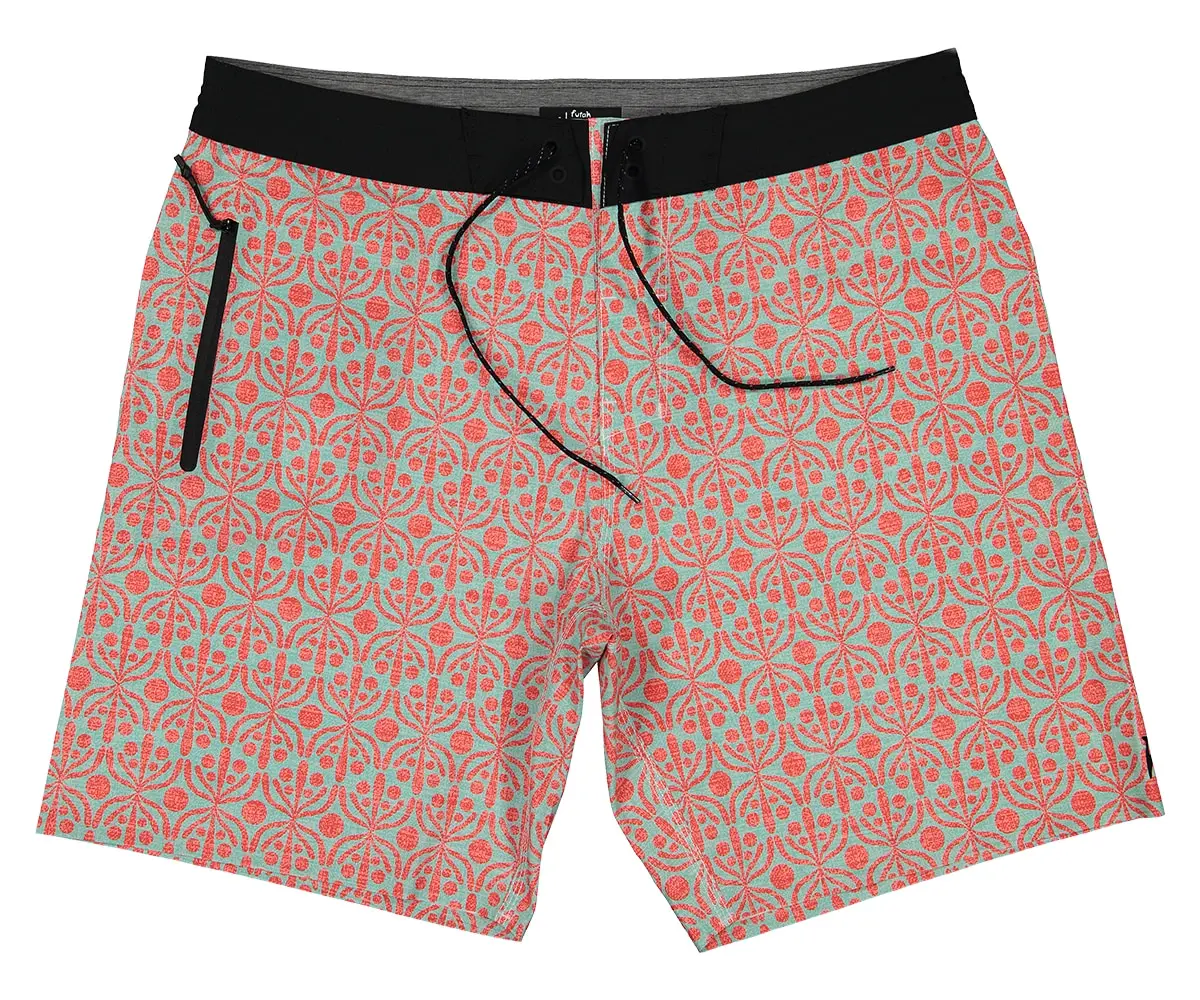 Futah - Short de Bain Aquatique & Rouge Flora (3)