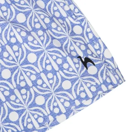 Short de Baño Niño Azul & Blanco Flora (2)