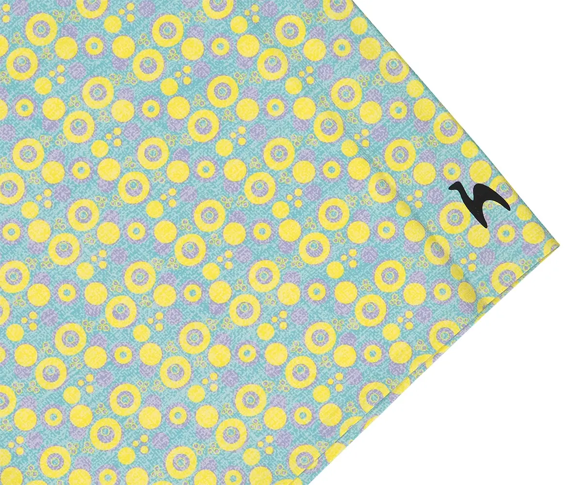 Futah - Short de Bain Jaune & Eau Vortex (5)