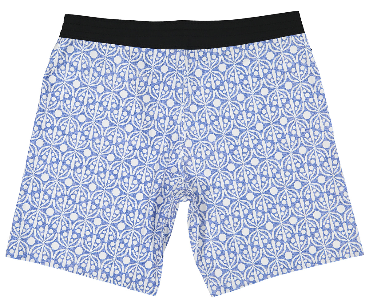 Futah - Short de Baño Azul & Blanco Flora (5)