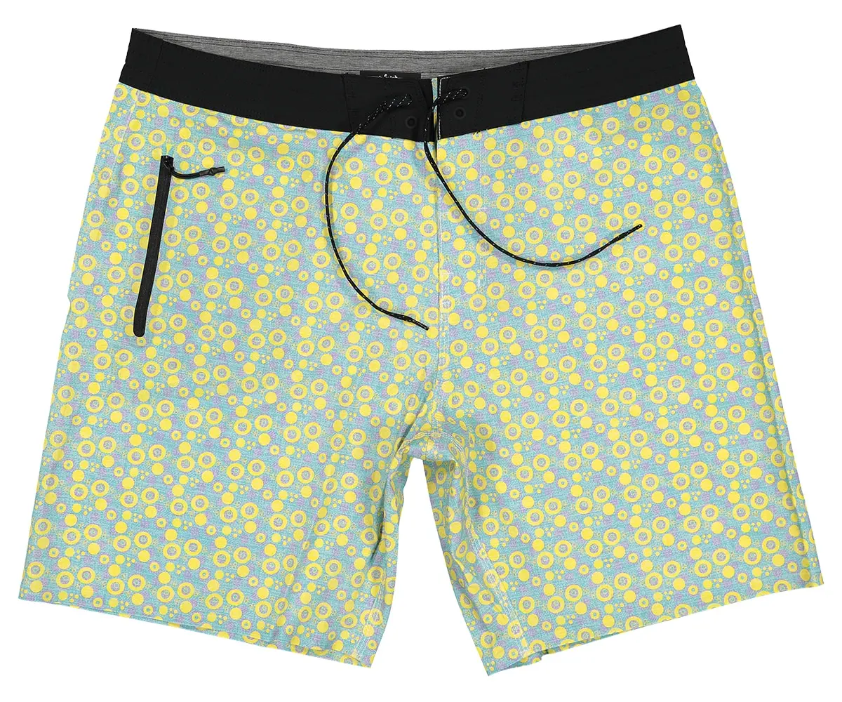 Futah - Short de Bain Jaune & Eau Vortex (6)