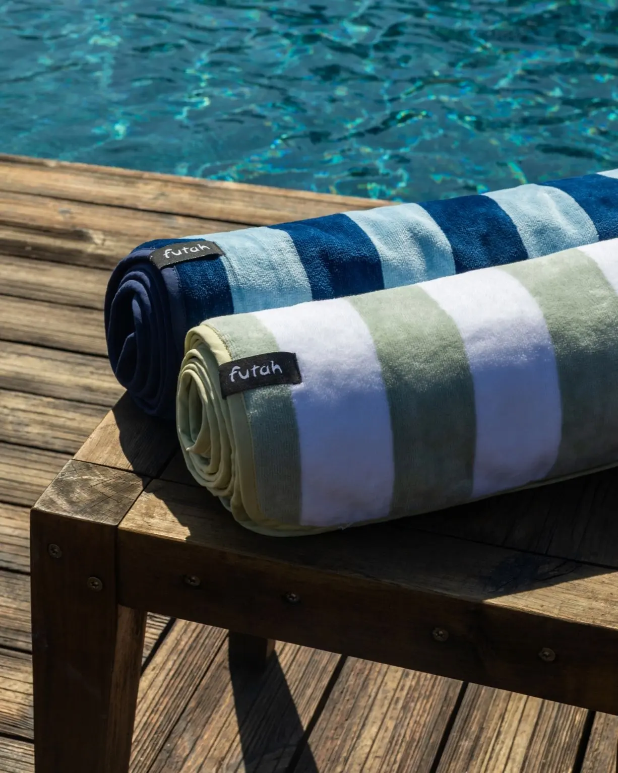 Futah - Bedu Dos Azules Toalla de Rizo (9)