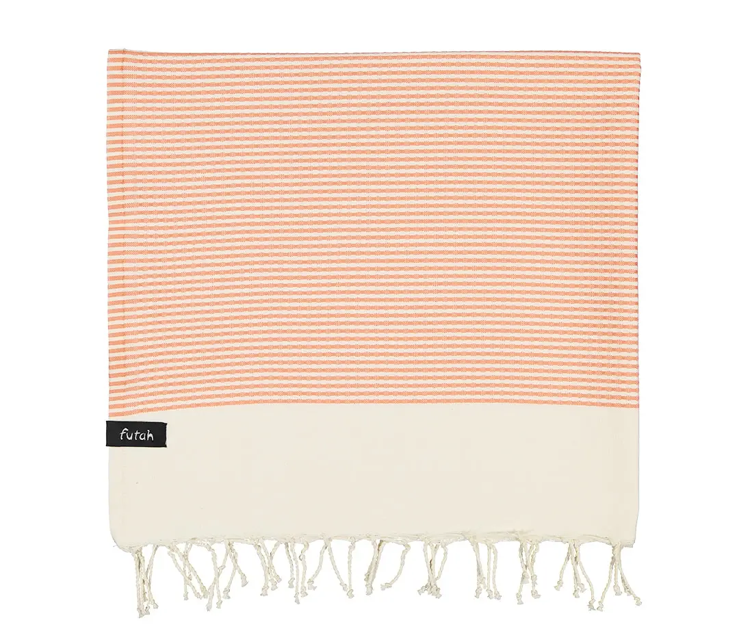 Futah - Nazaré Corail Éclatant Serviette de Plage (2)