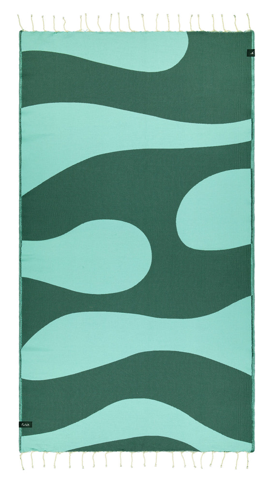 Futah - Aether Verde Toalla de Playa (1)