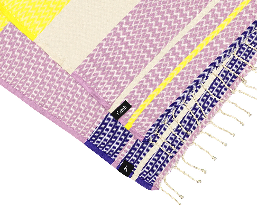 Futah - Papua Violet Serviette de Plage (2)