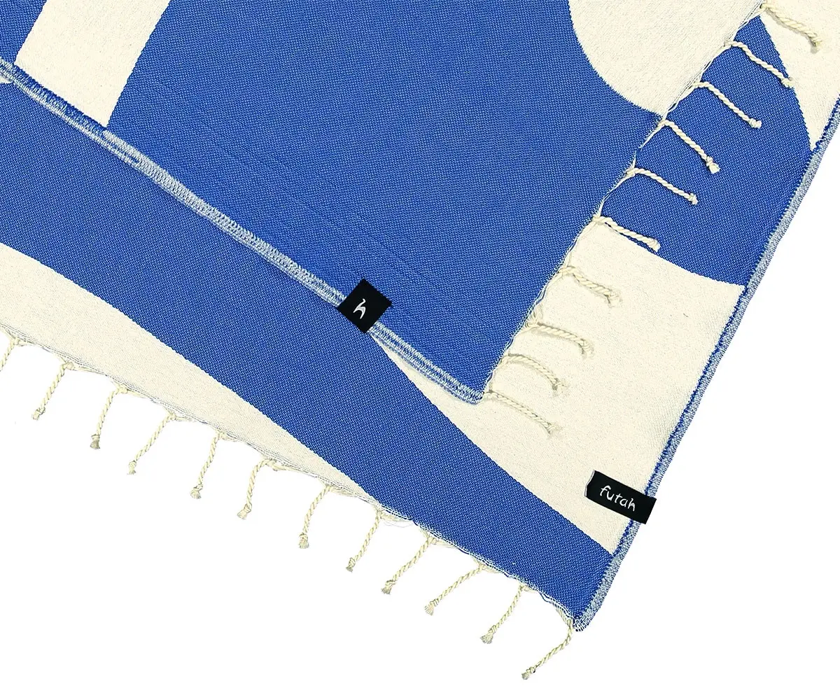 Futah - Aether Bleu Serviette de Plage (2)