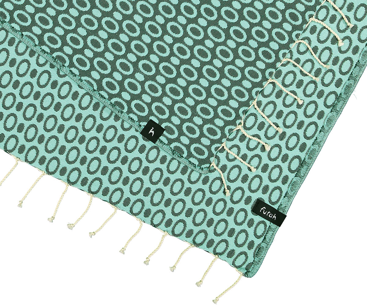 Futah - Pulse Vert Serviette de Plage (3)