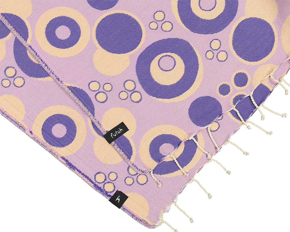 Futah - Vortex Violet et Pourpre Serviette de Plage (2)