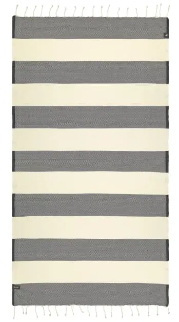 Futah Bedu Noire Serviette Plage