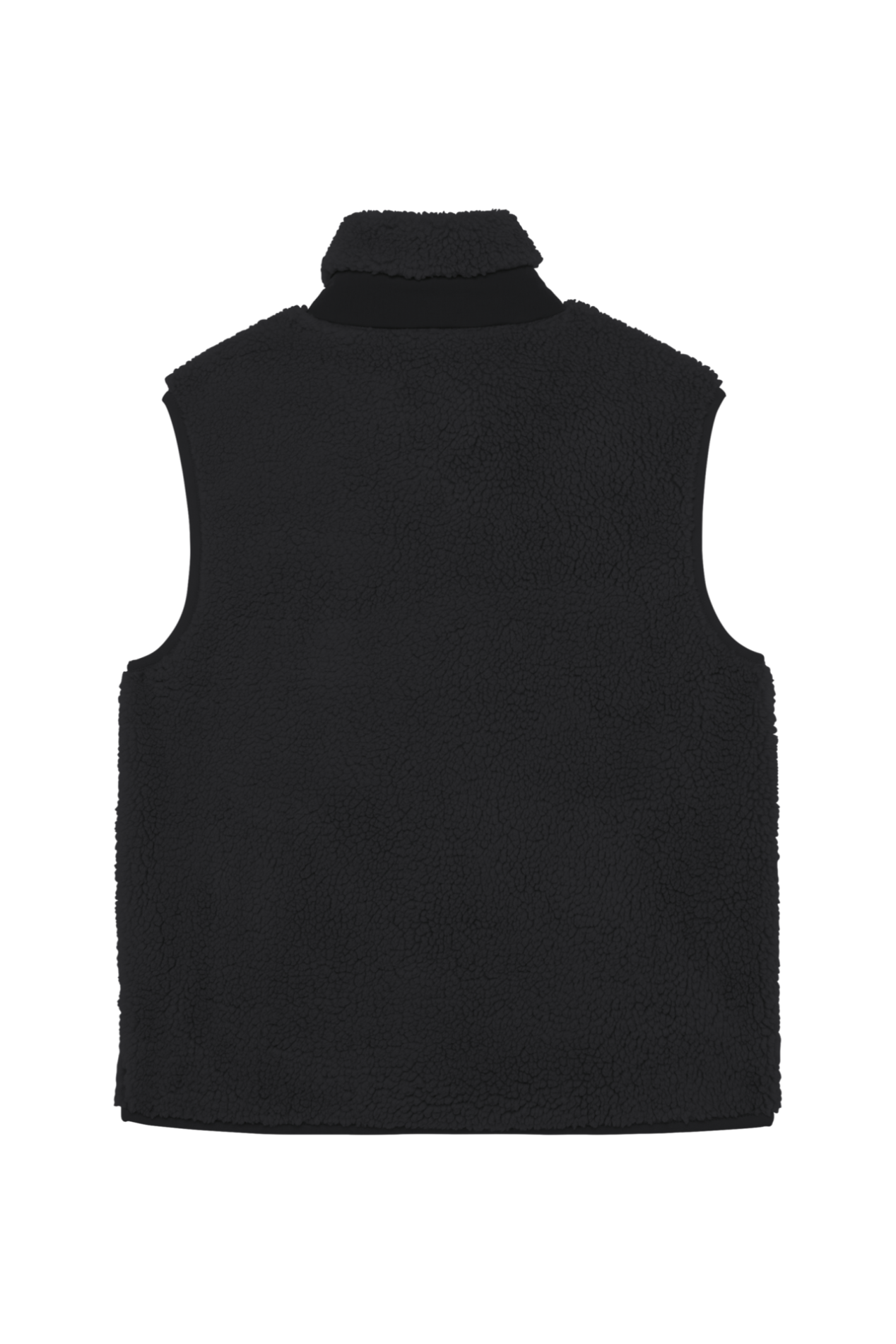 Futah - Gilet Sherpa Noir (2)